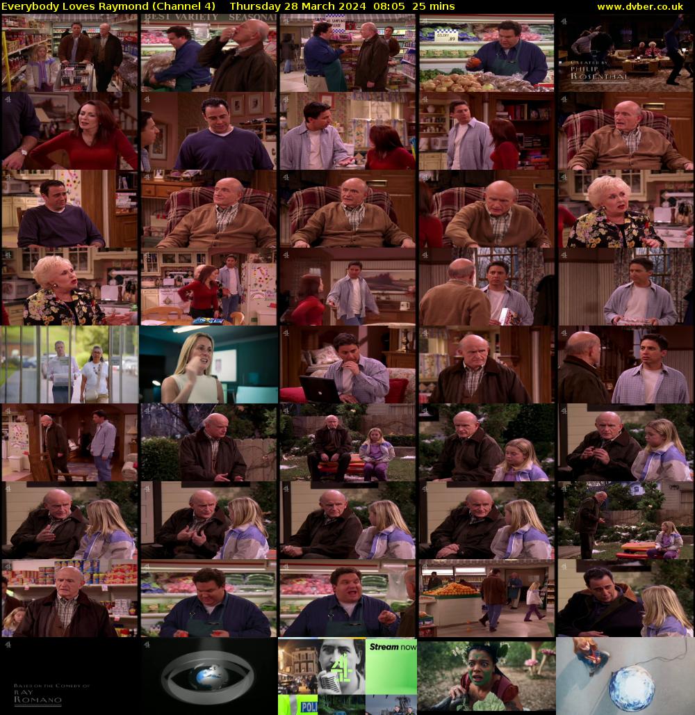 Everybody Loves Raymond (Channel 4) Thursday 28 March 2024 08:05 - 08:30