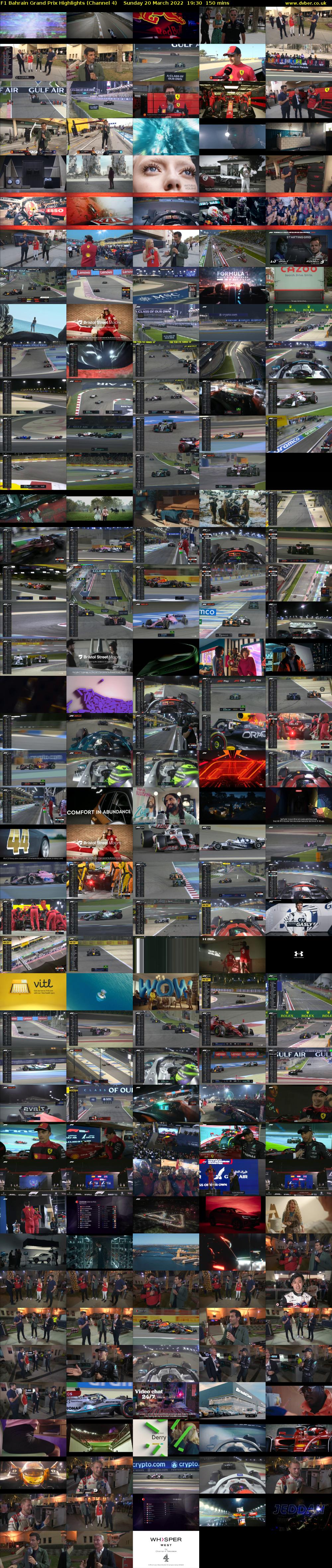 F1 Bahrain Grand Prix Highlights (Channel 4) Sunday 20 March 2022 19:30 - 22:00