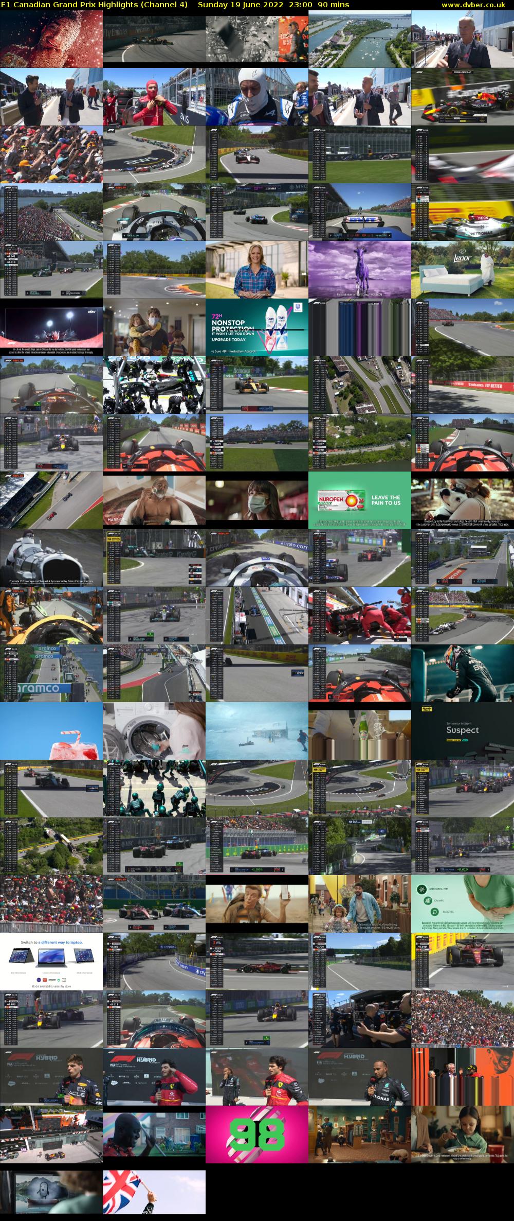 F1 Canadian Grand Prix Highlights (Channel 4) Sunday 19 June 2022 23:00 - 00:30