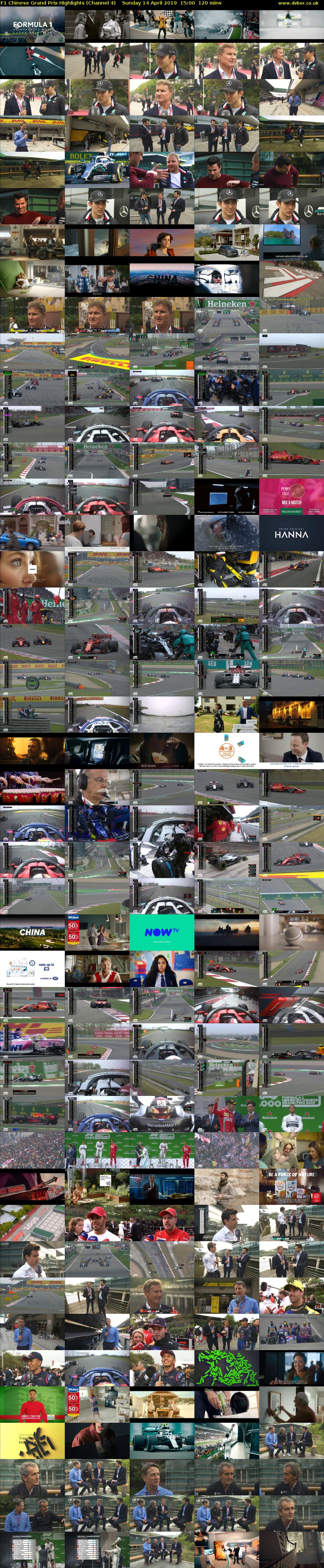 F1 Chinese Grand Prix Highlights (Channel 4) Sunday 14 April 2019 15:00 - 17:00