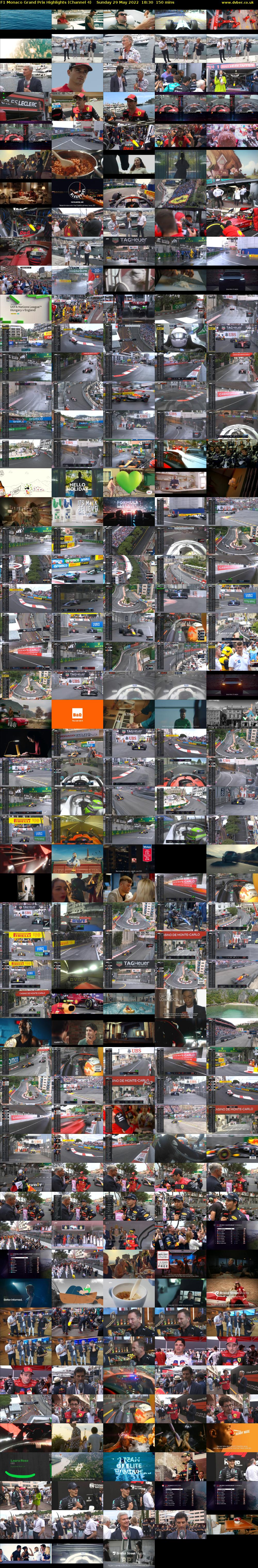 F1 Monaco Grand Prix Highlights (Channel 4) Sunday 29 May 2022 18:30 - 21:00