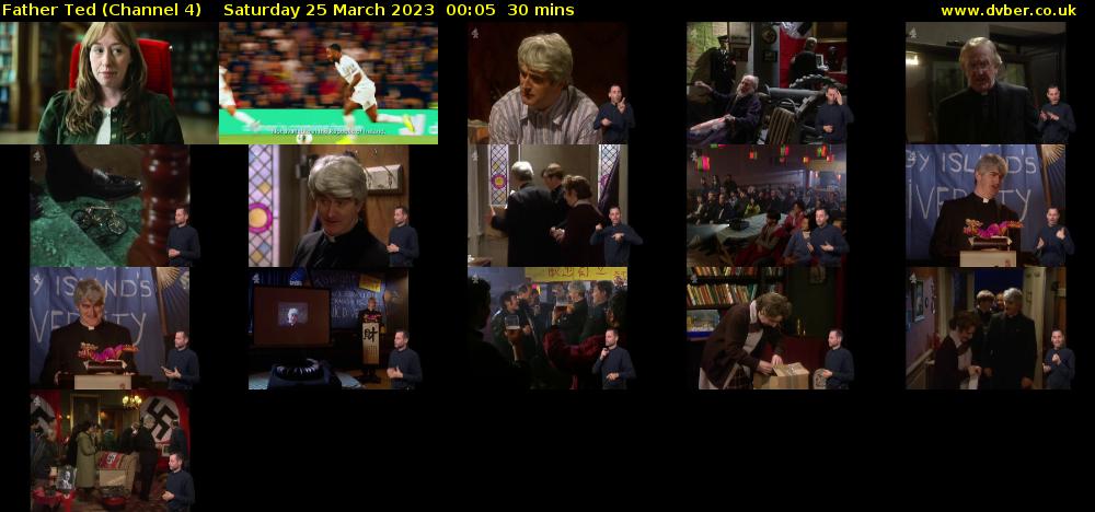 Father Ted (Channel 4) Saturday 25 March 2023 00:05 - 00:35