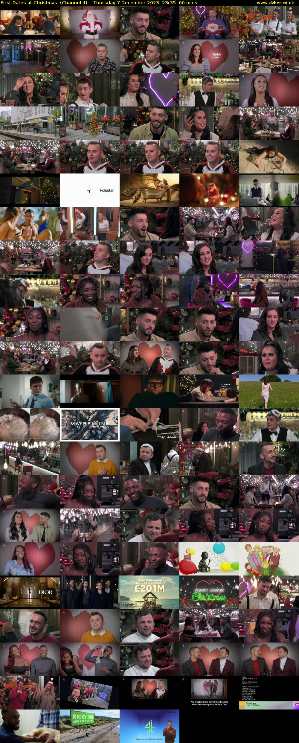 First Dates at Christmas  (Channel 4) Thursday 7 December 2023 23:35 - 00:35
