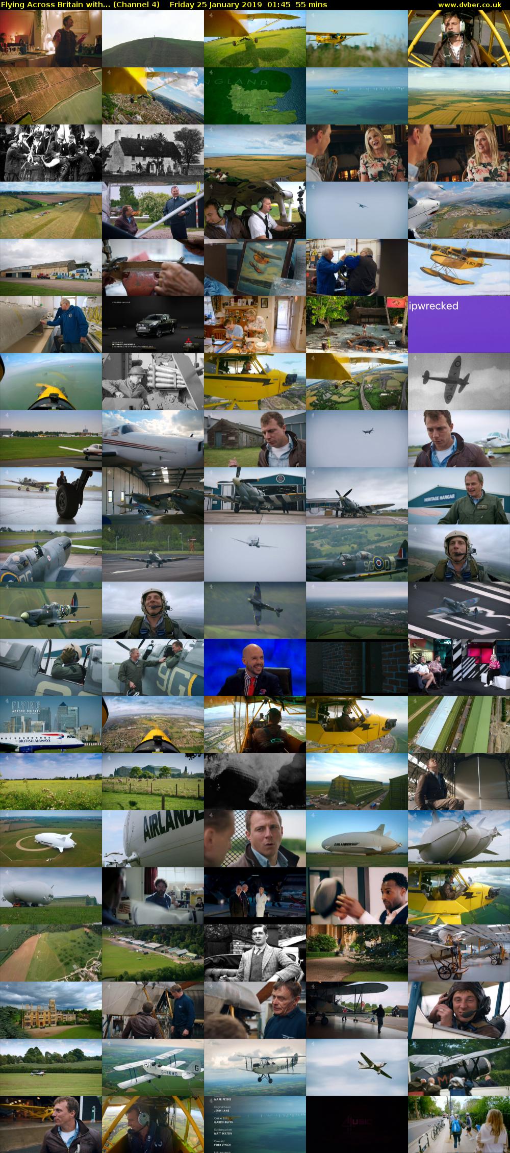 Flying Across Britain with... (Channel 4) Friday 25 January 2019 01:45 - 02:40