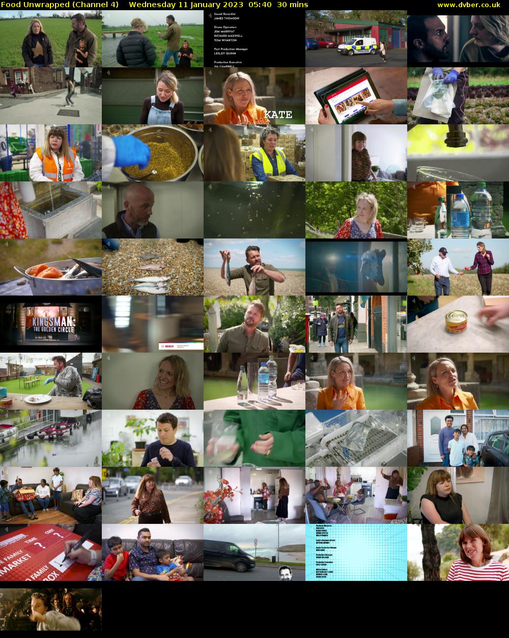 Food Unwrapped (Channel 4) Wednesday 11 January 2023 05:40 - 06:10