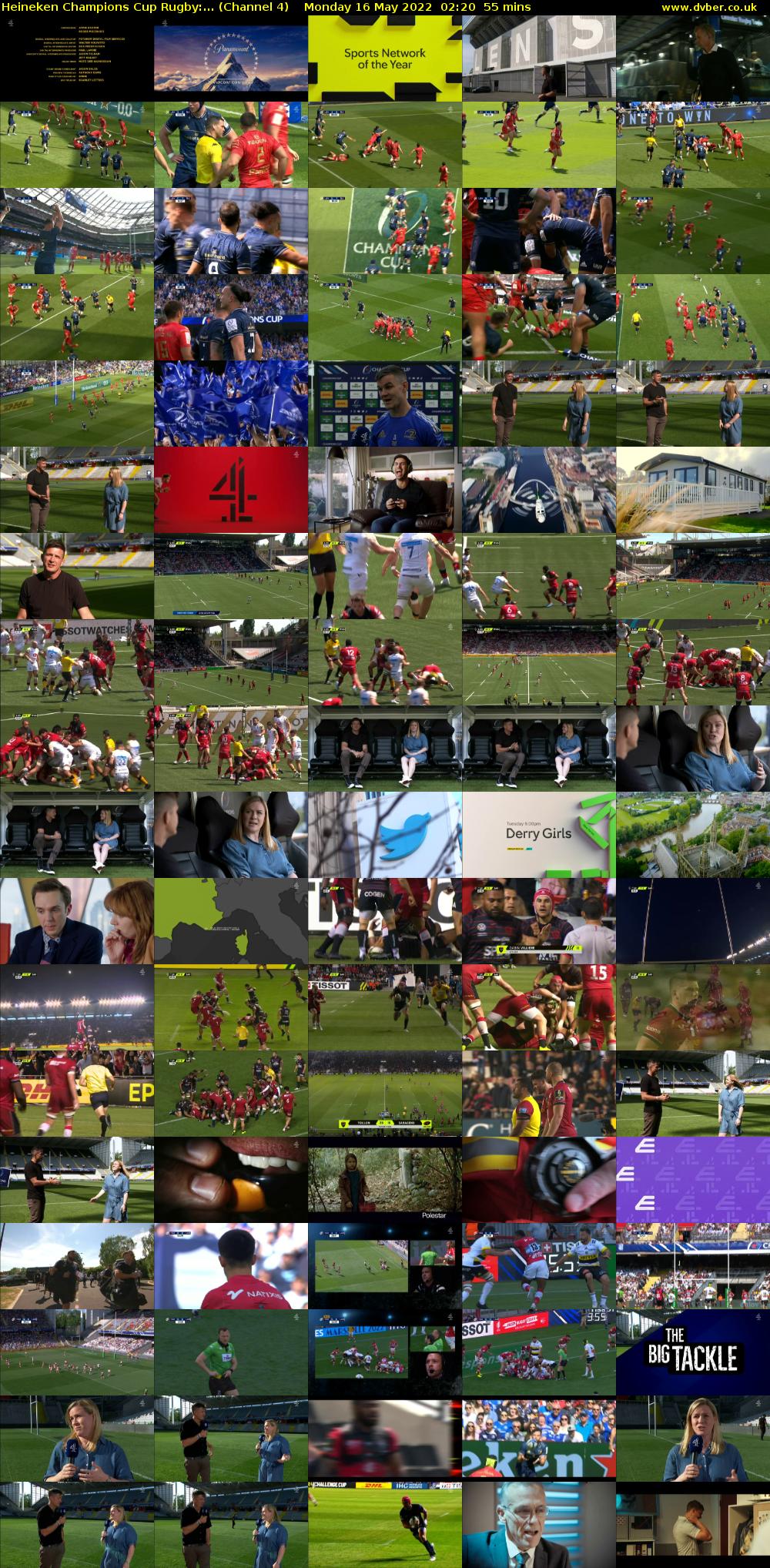 Heineken Champions Cup Rugby:... (Channel 4) Monday 16 May 2022 02:20 - 03:15