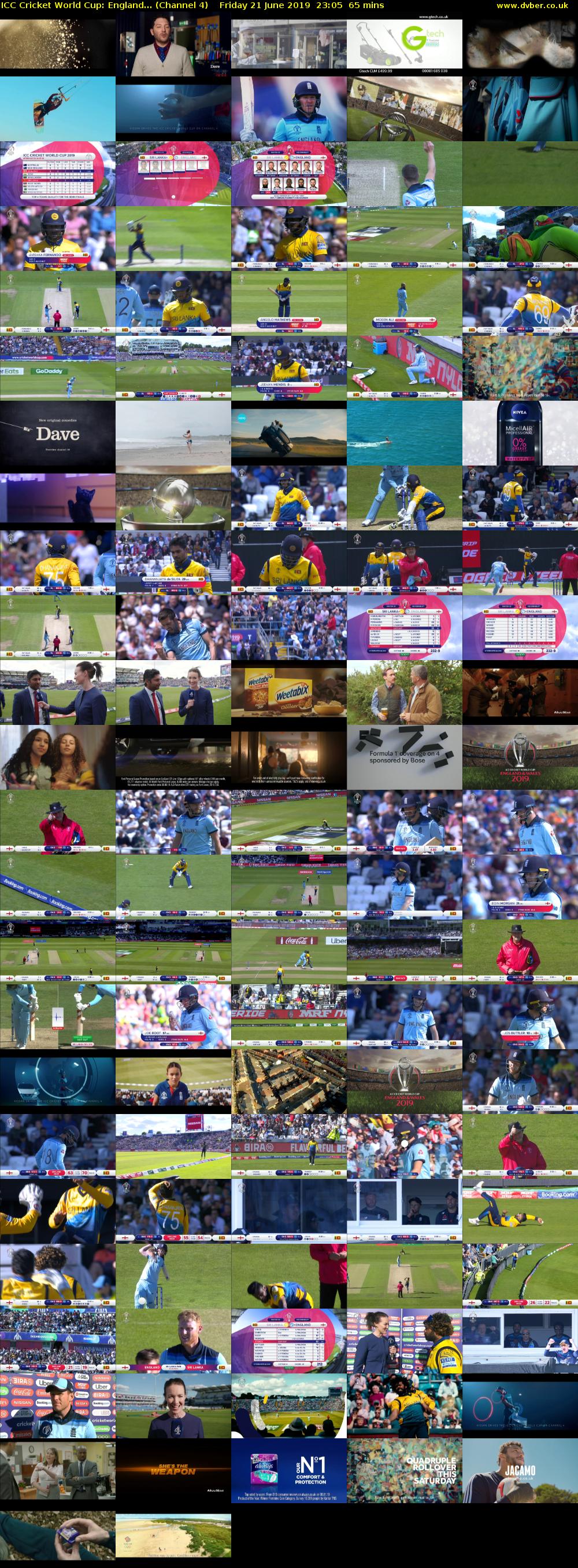 ICC Cricket World Cup: England... (Channel 4) Friday 21 June 2019 23:05 - 00:10