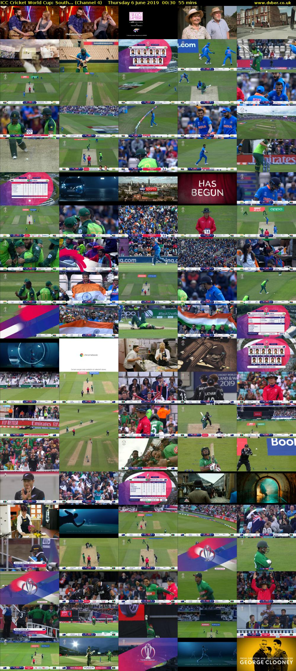 ICC Cricket World Cup: South... (Channel 4) Thursday 6 June 2019 00:30 - 01:25