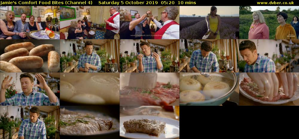 Jamie's Comfort Food Bites (Channel 4) Saturday 5 October 2019 05:20 - 05:30