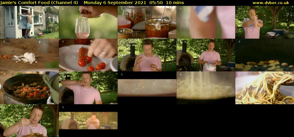 Jamie's Comfort Food (Channel 4) Monday 6 September 2021 05:50 - 06:00
