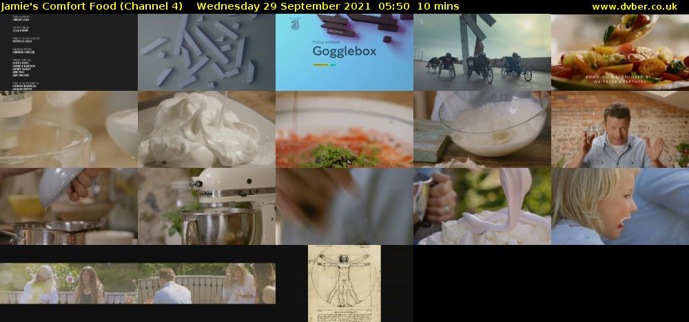 Jamie's Comfort Food (Channel 4) Wednesday 29 September 2021 05:50 - 06:00