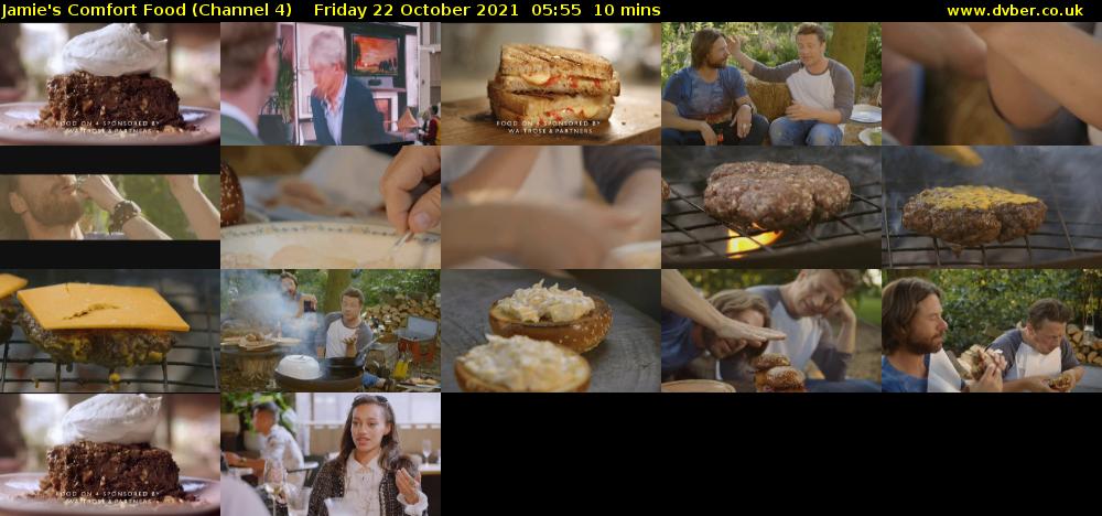 Jamie's Comfort Food (Channel 4) Friday 22 October 2021 05:55 - 06:05