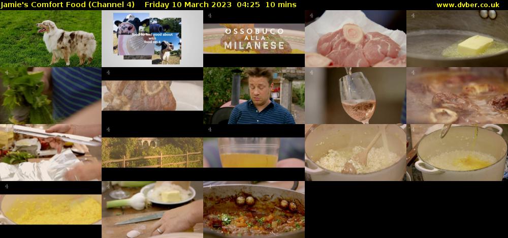 Jamie's Comfort Food (Channel 4) Friday 10 March 2023 04:25 - 04:35