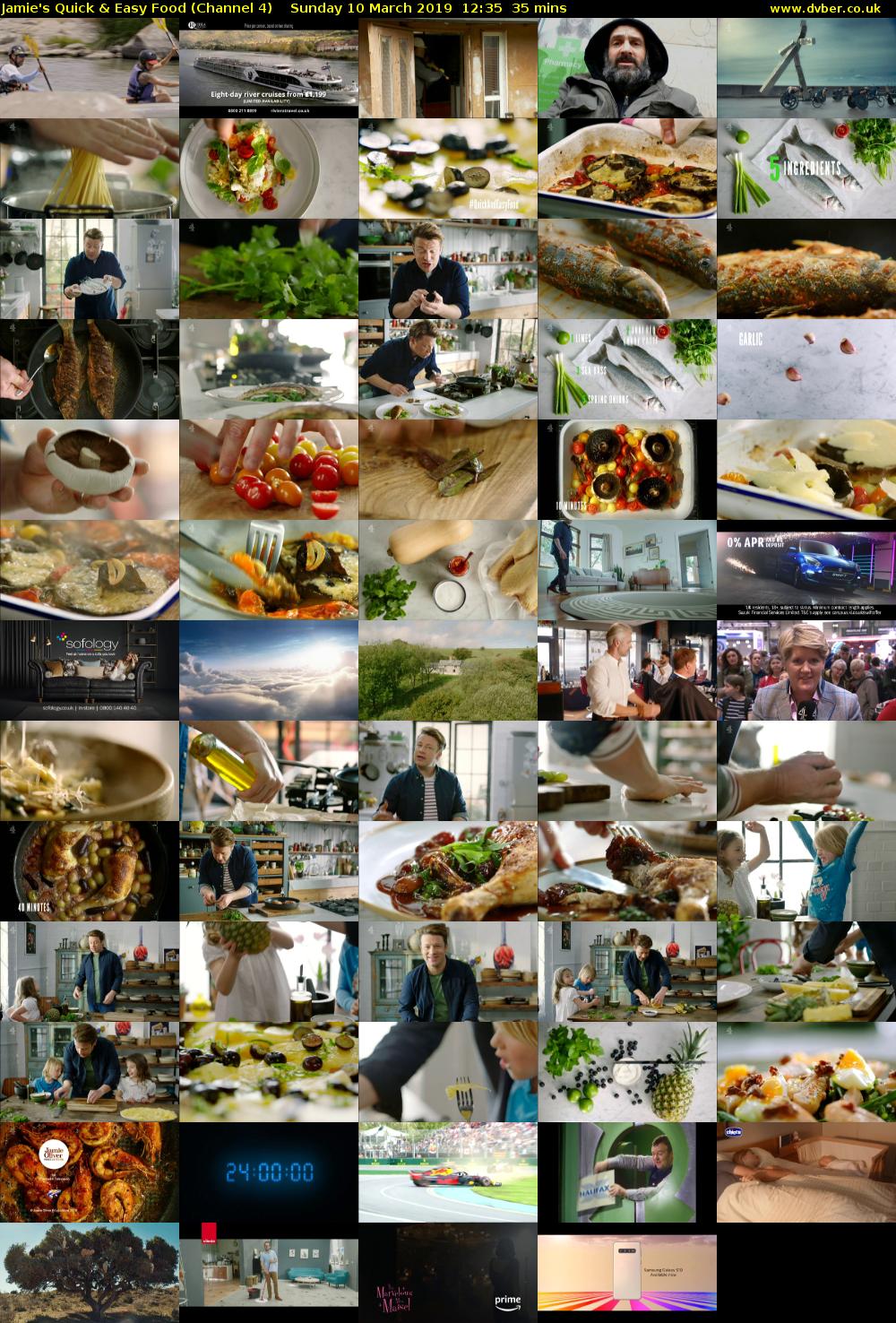 Jamie's Quick & Easy Food (Channel 4) Sunday 10 March 2019 12:35 - 13:10