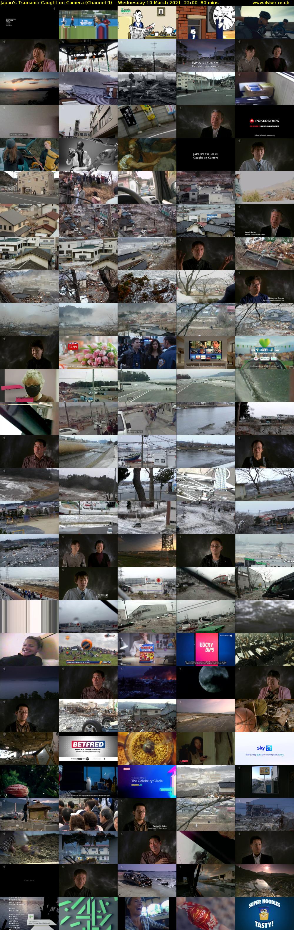 Japan's Tsunami: Caught on Camera (Channel 4) Wednesday 10 March 2021 22:00 - 23:20