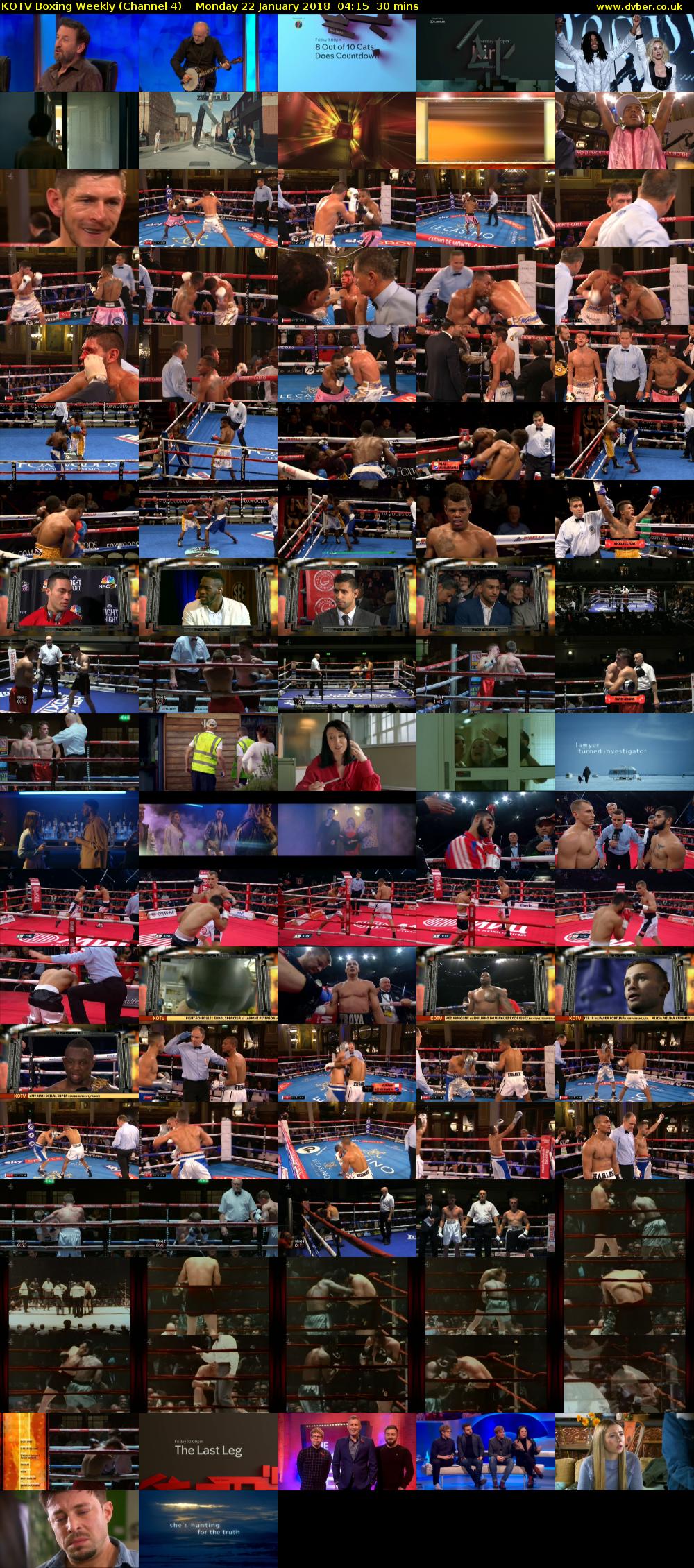 KOTV Boxing Weekly (Channel 4) Monday 22 January 2018 04:15 - 04:45