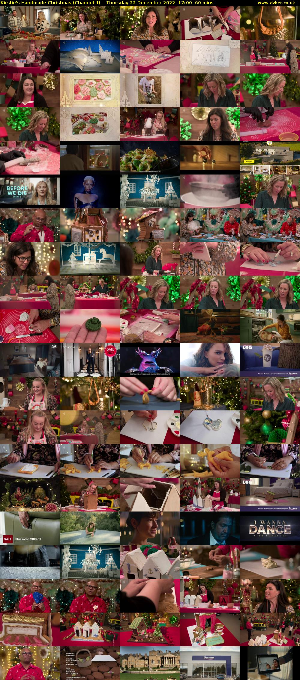 Kirstie's Handmade Christmas (Channel 4) Thursday 22 December 2022 17:00 - 18:00