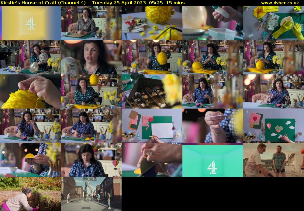 Kirstie's House of Craft (Channel 4) Tuesday 25 April 2023 05:25 - 05:40