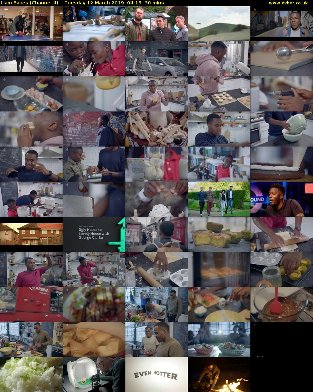 Liam Bakes (Channel 4) Tuesday 12 March 2019 04:15 - 04:45
