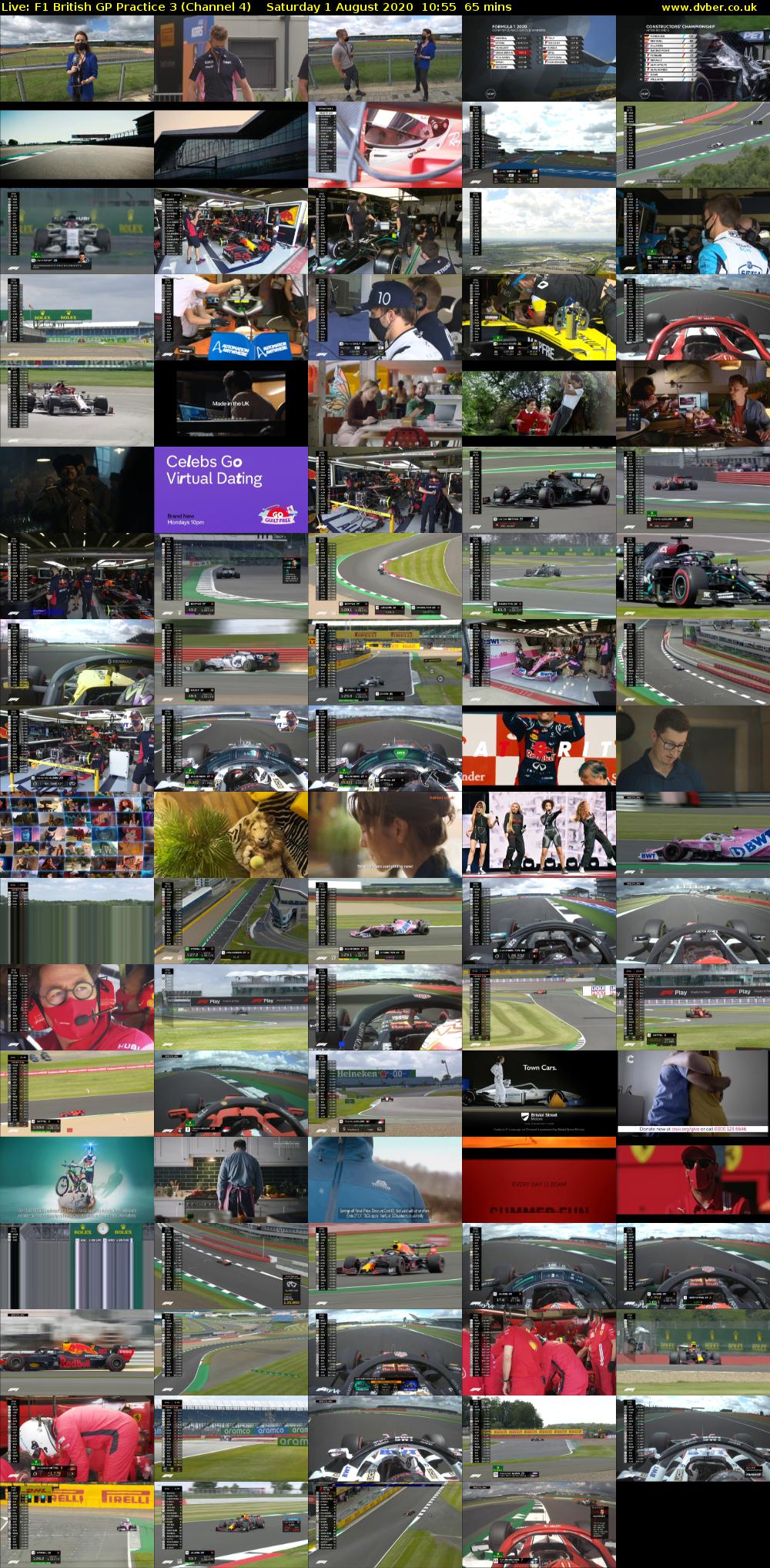 Live: F1 British GP Practice 3 (Channel 4) Saturday 1 August 2020 10:55 - 12:00