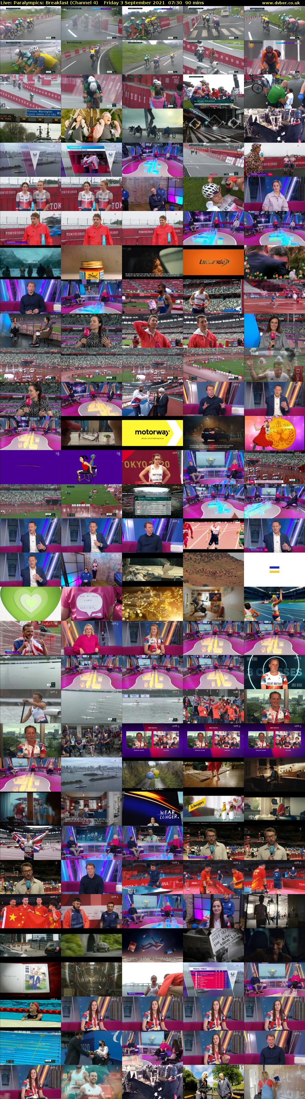 Live: Paralympics: Breakfast (Channel 4) Friday 3 September 2021 07:30 - 09:00