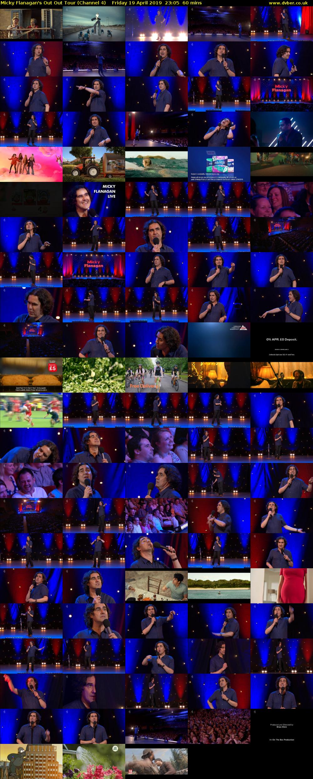 Micky Flanagan's Out Out Tour (Channel 4) Friday 19 April 2019 23:05 - 00:05