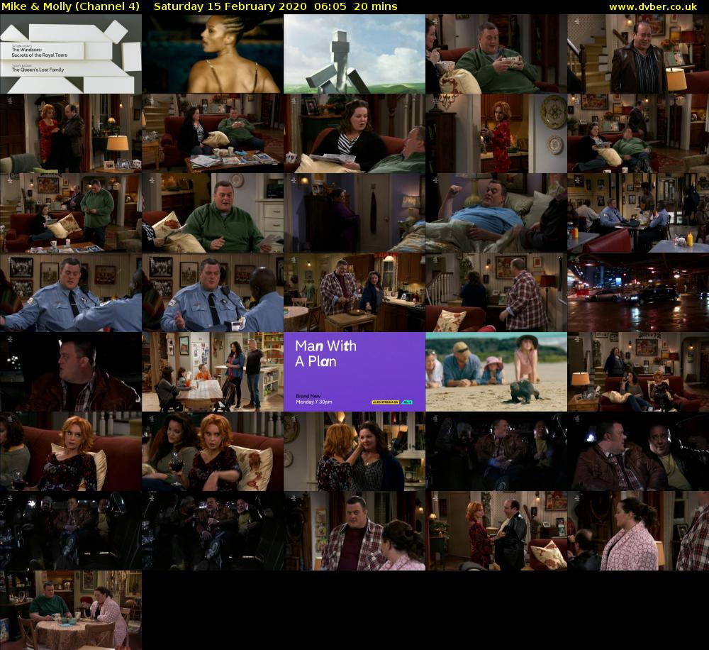 Mike & Molly (Channel 4) Saturday 15 February 2020 06:05 - 06:25
