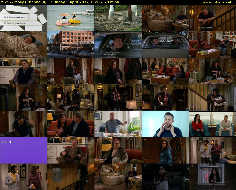 Mike & Molly (Channel 4) Sunday 3 April 2022 06:05 - 06:25