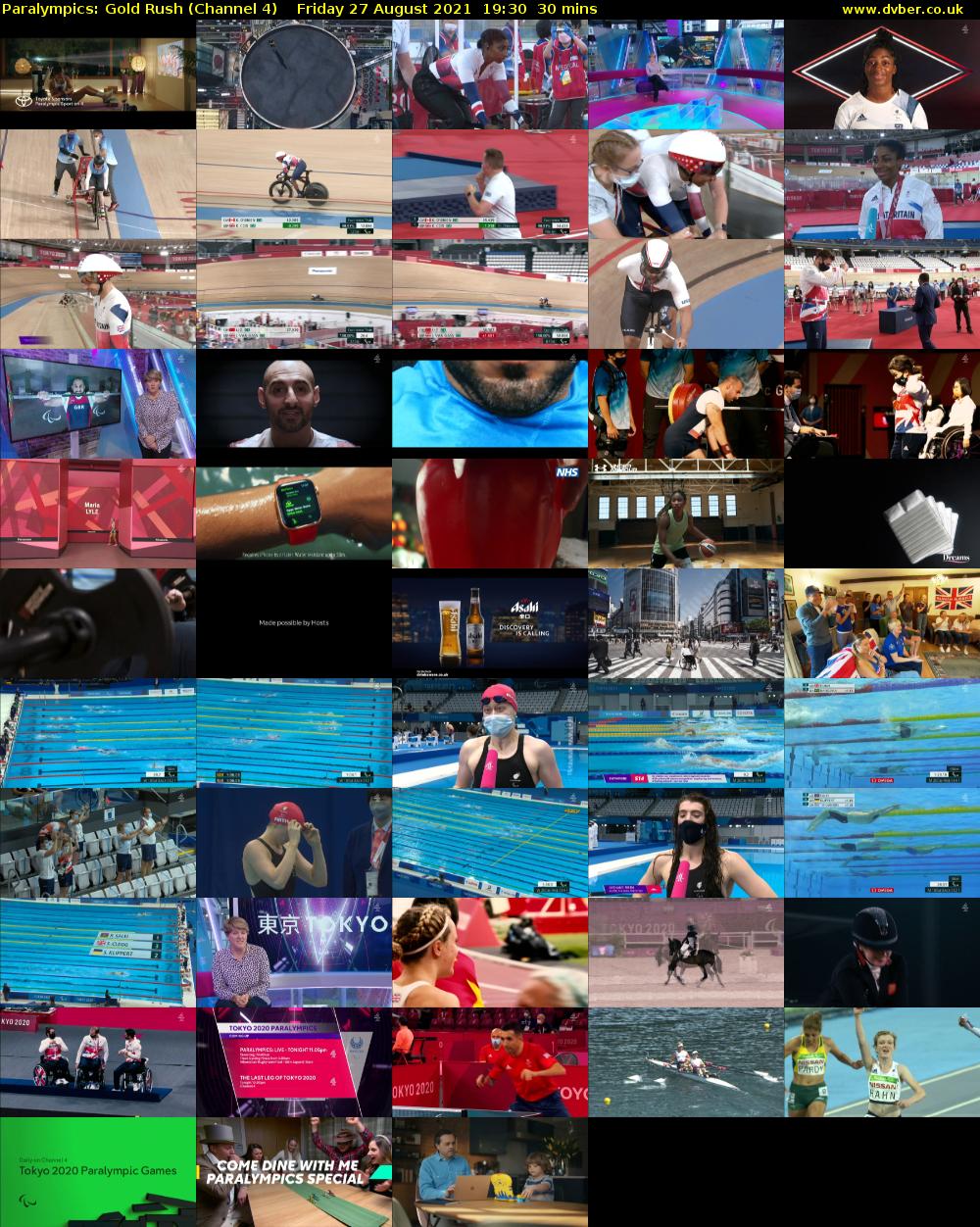 Paralympics: Gold Rush (Channel 4) Friday 27 August 2021 19:30 - 20:00