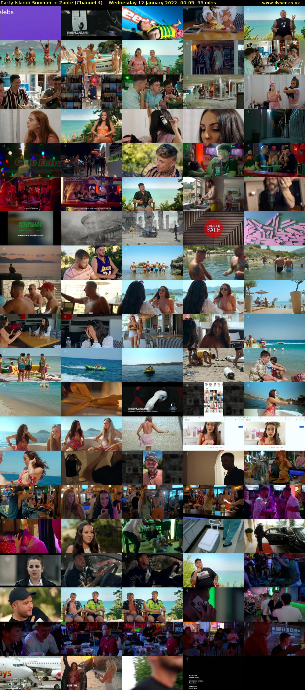Party Island: Summer in Zante (Channel 4) Wednesday 12 January 2022 00:05 - 01:00