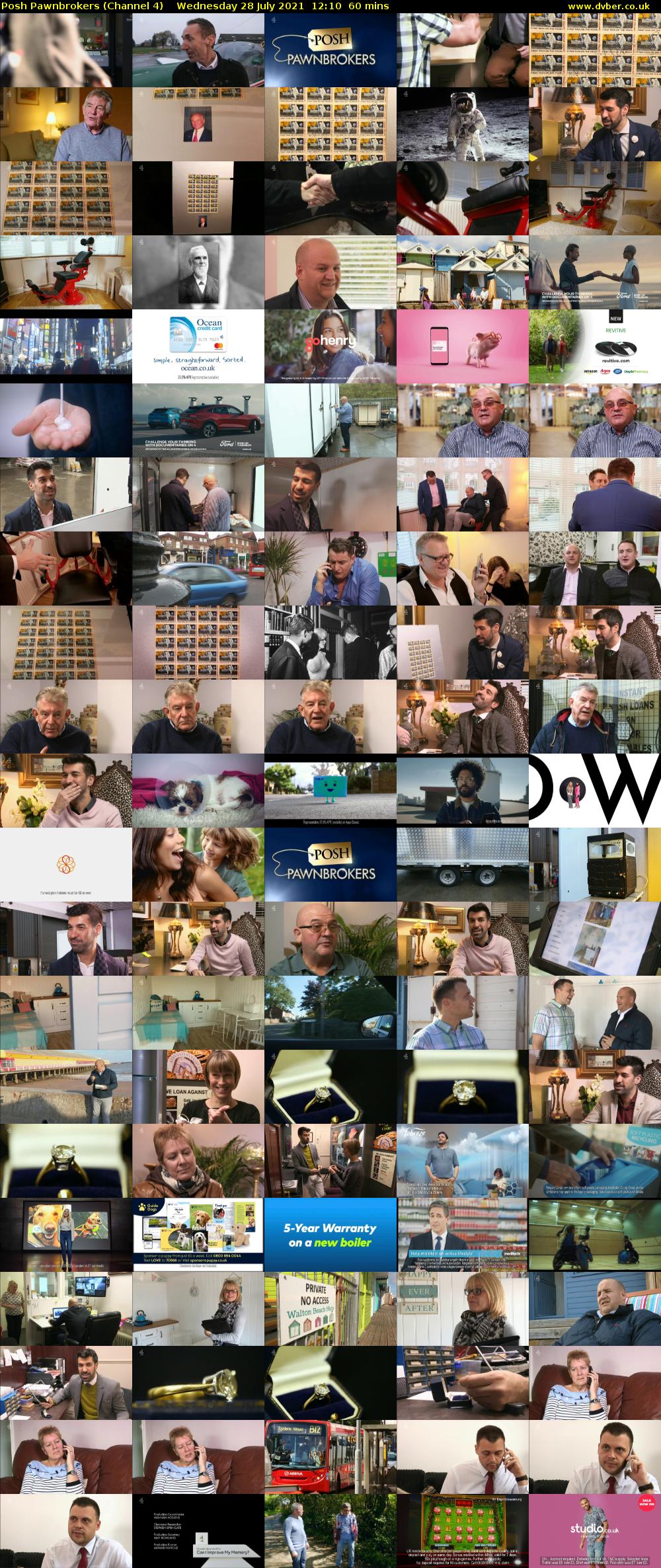 Posh Pawnbrokers (Channel 4) Wednesday 28 July 2021 12:10 - 13:10