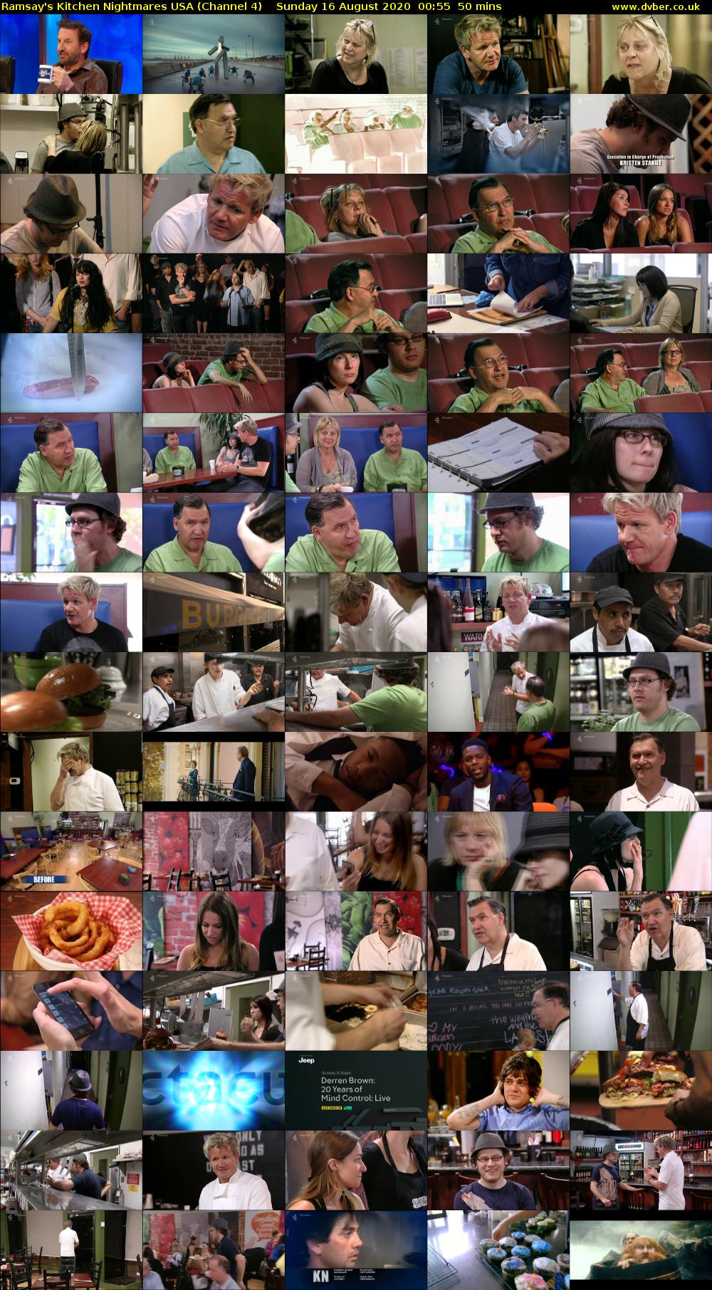 Ramsay's Kitchen Nightmares USA (Channel 4) Sunday 16 August 2020 00:55 - 01:45