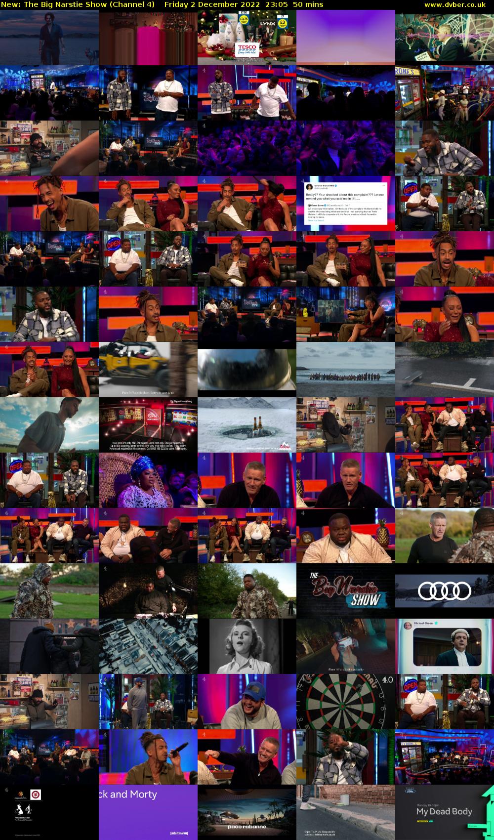 The Big Narstie Show (Channel 4) Friday 2 December 2022 23:05 - 23:55