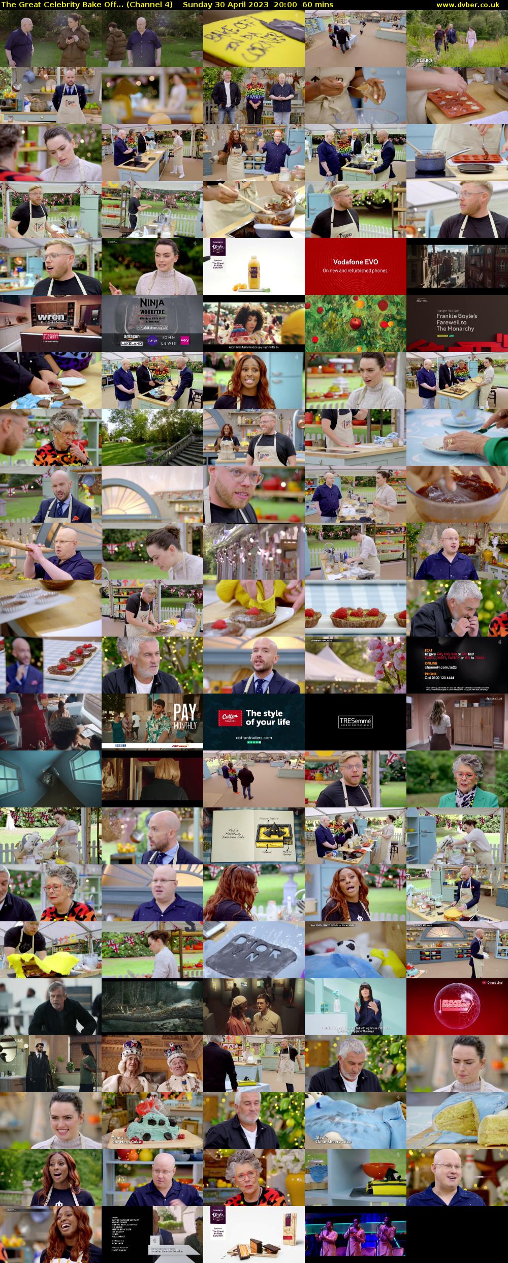 The Great Celebrity Bake Off... (Channel 4) Sunday 30 April 2023 20:00 - 21:00
