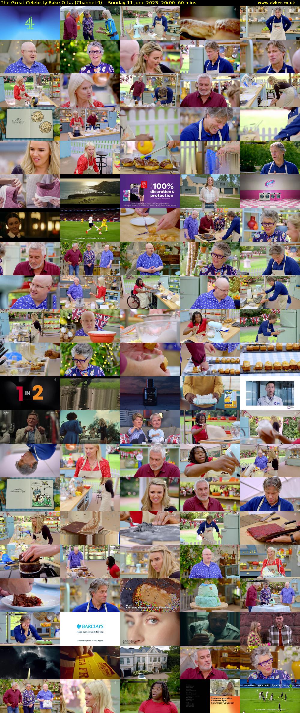 The Great Celebrity Bake Off... (Channel 4) Sunday 11 June 2023 20:00 - 21:00