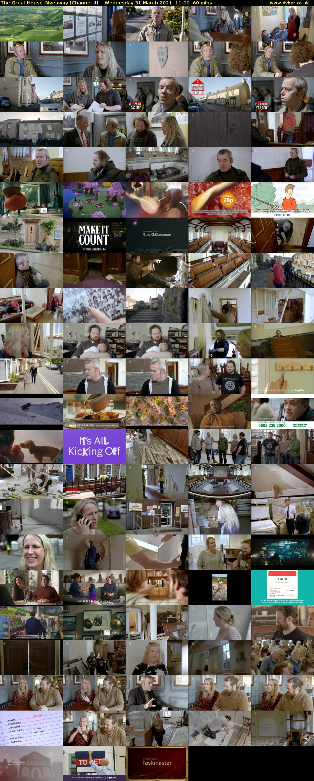 The Great House Giveaway (Channel 4) Wednesday 31 March 2021 11:00 - 12:00
