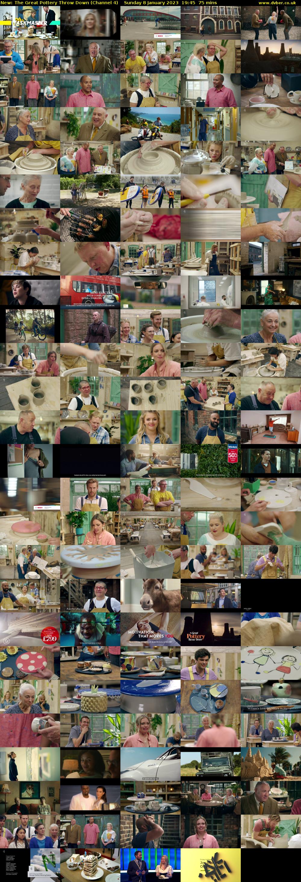 The Great Pottery Throw Down (Channel 4) Sunday 8 January 2023 19:45 - 21:00