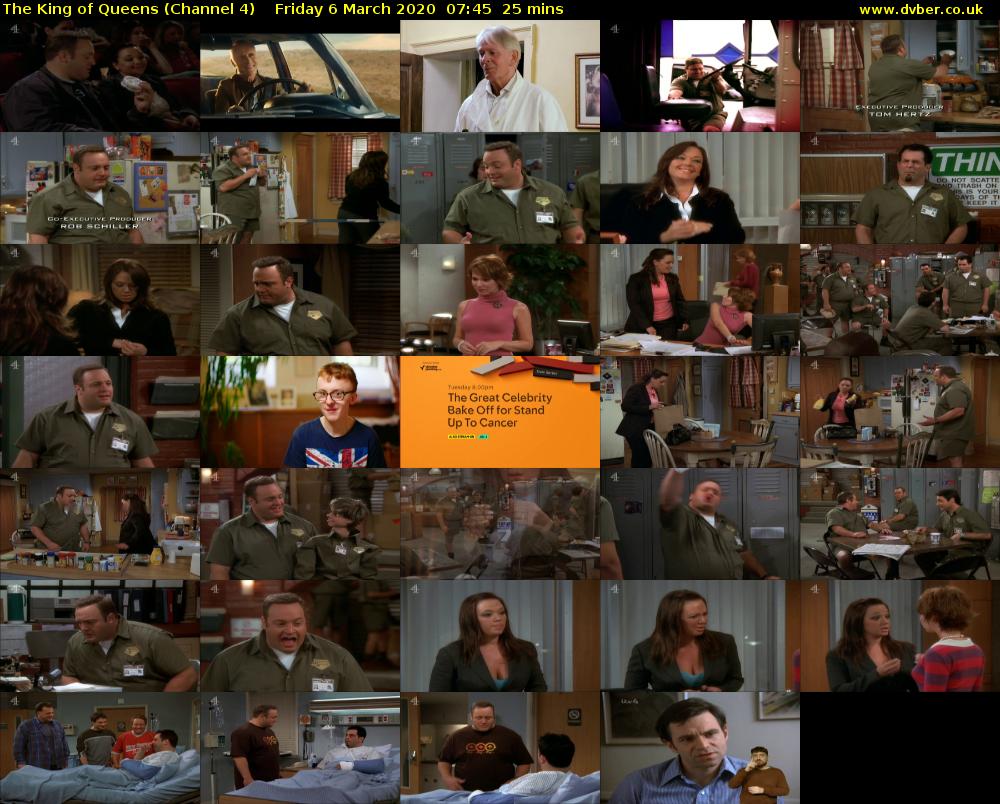 The King of Queens (Channel 4) Friday 6 March 2020 07:45 - 08:10