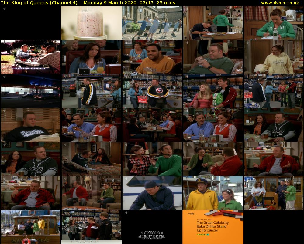 The King of Queens (Channel 4) Monday 9 March 2020 07:45 - 08:10