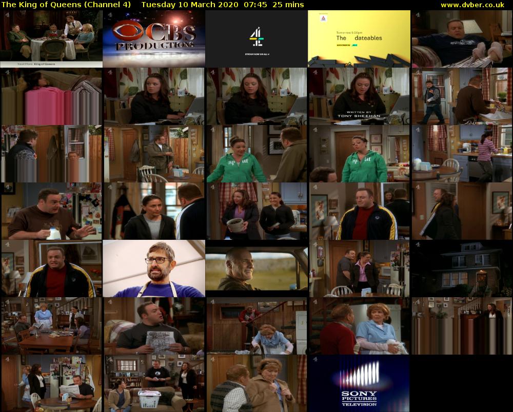 The King of Queens (Channel 4) Tuesday 10 March 2020 07:45 - 08:10