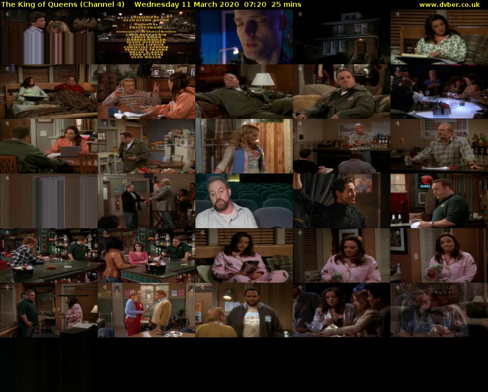 The King of Queens (Channel 4) Wednesday 11 March 2020 07:20 - 07:45