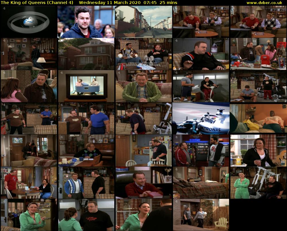 The King of Queens (Channel 4) Wednesday 11 March 2020 07:45 - 08:10