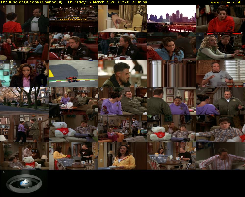 The King of Queens (Channel 4) Thursday 12 March 2020 07:20 - 07:45