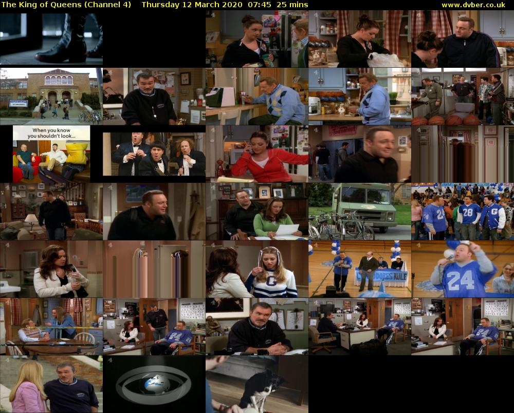 The King of Queens (Channel 4) Thursday 12 March 2020 07:45 - 08:10