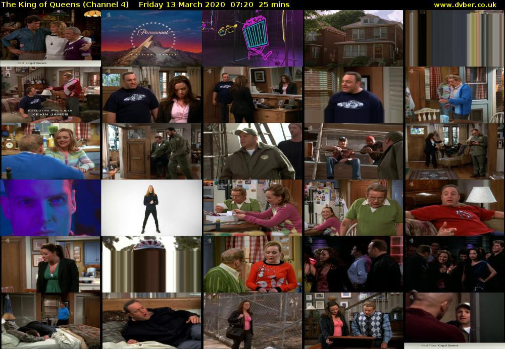 The King of Queens (Channel 4) Friday 13 March 2020 07:20 - 07:45