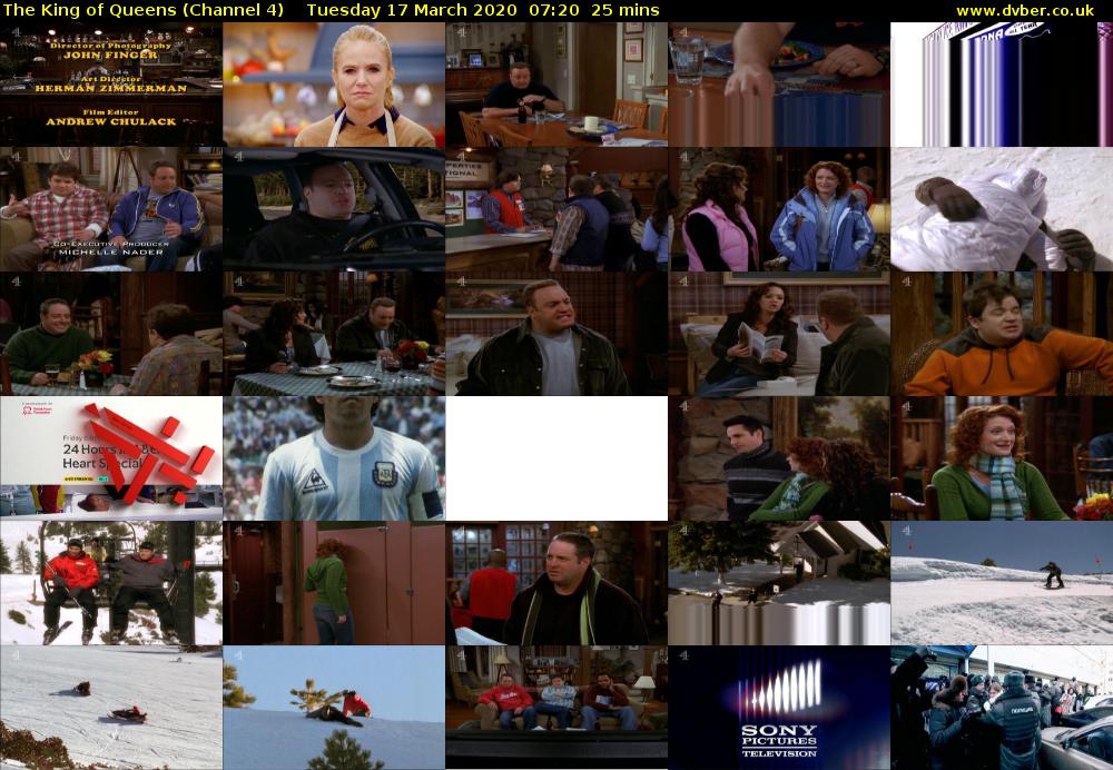 The King of Queens (Channel 4) Tuesday 17 March 2020 07:20 - 07:45