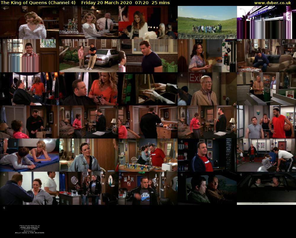 The King of Queens (Channel 4) Friday 20 March 2020 07:20 - 07:45