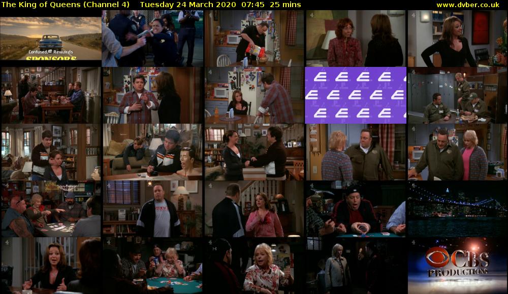 The King of Queens (Channel 4) Tuesday 24 March 2020 07:45 - 08:10