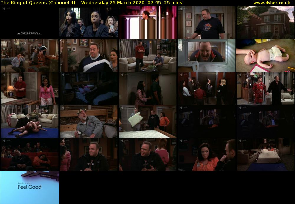The King of Queens (Channel 4) Wednesday 25 March 2020 07:45 - 08:10