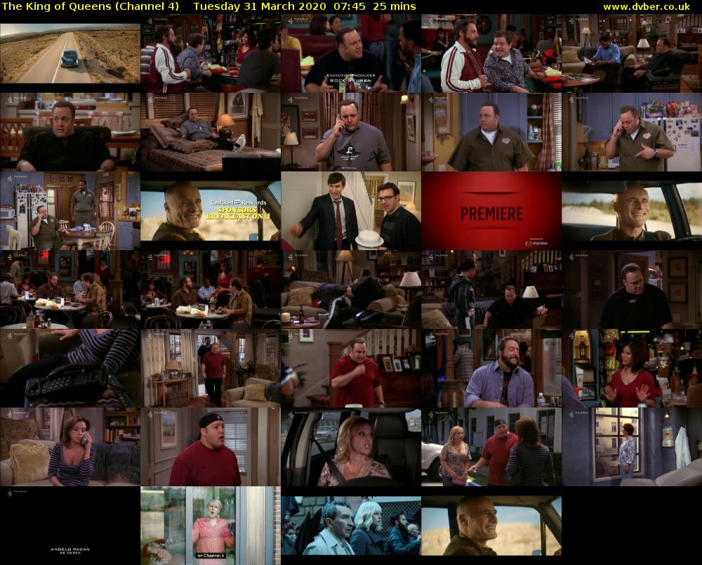 The King of Queens (Channel 4) Tuesday 31 March 2020 07:45 - 08:10